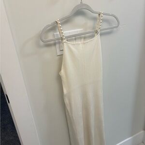 House of Harlow 1960 Ribbed Cream Top